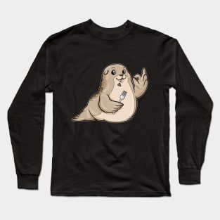 Seal at eating Fish Long Sleeve T-Shirt